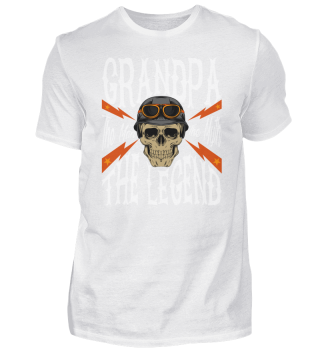 Mens Grandpa The Man The Myth The Legend design Gift for Bikers