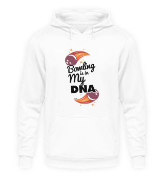 Bowling DNA funny saying as a gift idea