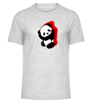 Ein Süßer Kleiner Panda Mit Rotem Schatten