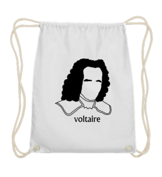 Voltaire Kopf (schwarz) - Geschenk Idee