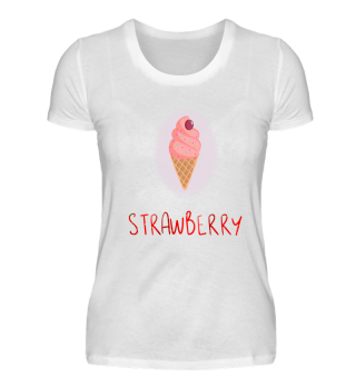 Strawberry Ice Cream Candy Dessert Shirt