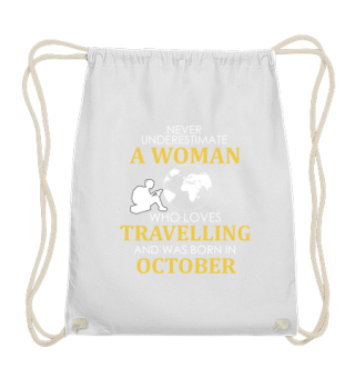 Ocotber Woman travelling