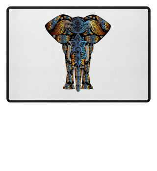 Elefant orientalisches Mandala Geschenk