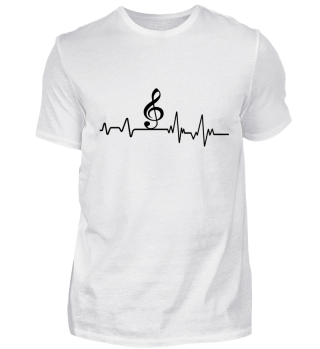 Heartbeat Musik - T-Shirt