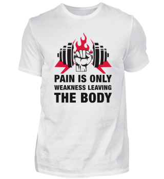 PAIN IS ONLY WEAKNESS LEAVING THE BODY