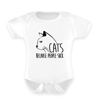 cats because people suck catlover gift