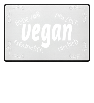 Fußmatte vegan für Veganer tierlieb