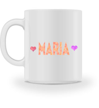 Maria Kaffeetasse mit Herzen