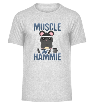 Funny Cute Hamster Nom Nom Muscle Hammie Fitness Workout Gym