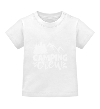 Camping Crew Cool Adventure Mountains Quote