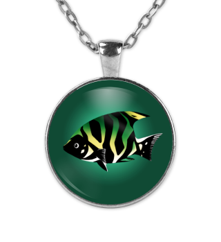 Riff-Fisch auf Smaragdgrün