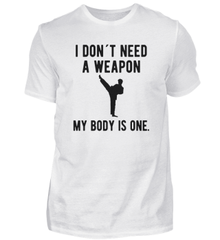MMA KARATE: I don´t need a Weapon. My Body is one