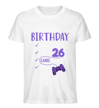 Perfect Birthday Gamer Boy Level 26