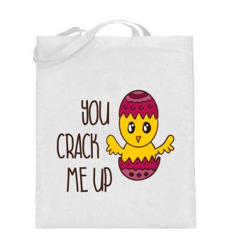 You Crack Me Up Easter Chick Funny Cute Cartoon Drawing