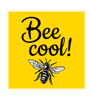 Bee Cool Aufkleber für Imker
