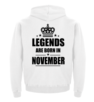 Legends are born in NOVEMBER