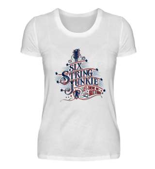 Guitar Player Junkie Vintage T-Shirt