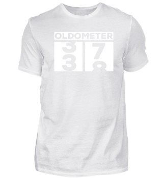 Oldometer 38. Geburtstag Birthday Shirt