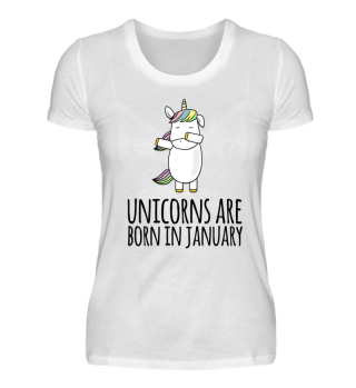 Unicorns are born in January