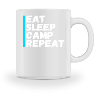 Eat Sleep Camp Repeat - Camping T-Shirt