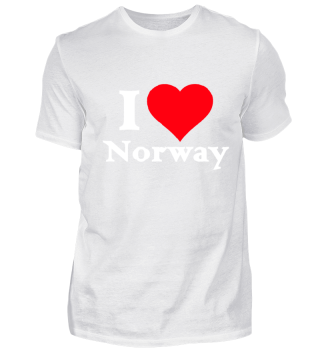 I Herz Norway T-Shirt Geschenkidee