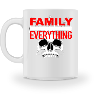  Family Over Everything Skull