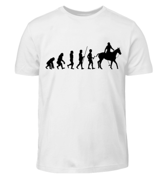 Evolution zum Reiten - Tshirt