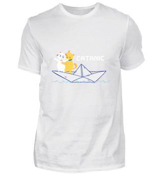 Funny Catanic Cat Lover Titanic Shirt