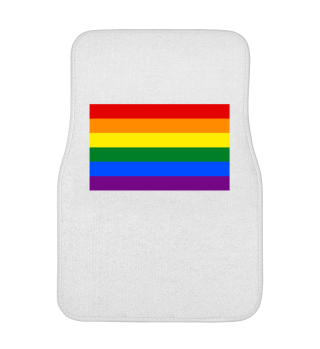 Automatte einzeln - vorne - LIEBE FRIEDEN FREIHEIT LOVE PEACE FREEDOM LGBTQIA+ PRIDE FLAG