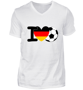 I Love Fußball Deutschland cool Shirt