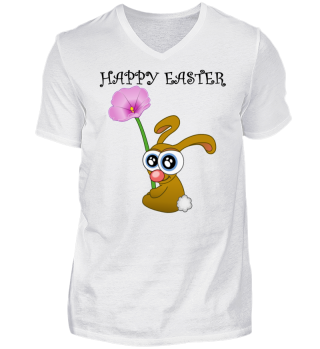 Happy cute easter bunny for kids gift