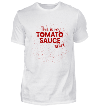 Funny Tomato Sauce Stains Pasta T-Shirt