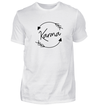 Karma Shirt Pfeile Organic Geschenk Idee