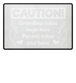 Grandma rules begin here - gift