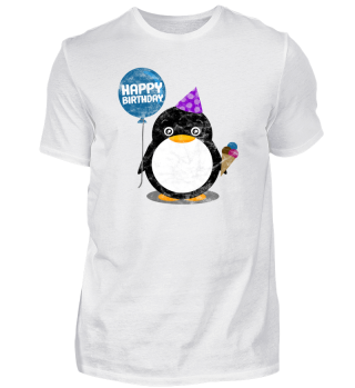 Happy Birthday Pinguin Eis Geburtstag