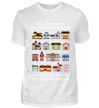 witziges schwarzes Architekt-T-Shirt