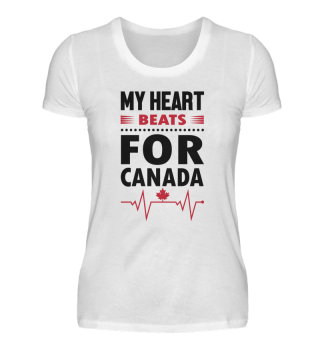 My Heart Beats For Canada Premium Shirt 
