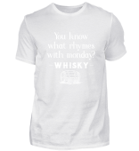 What rhymes with monday? whisky