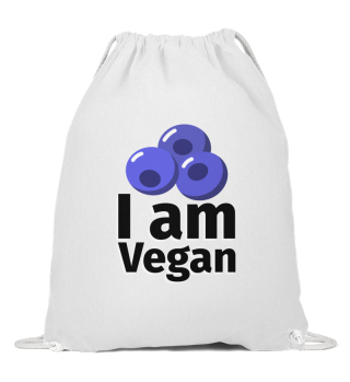 I am Vegan Blaubeere - Illustration