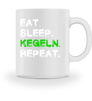 Eat Sleep Kegeln Repeat Shirt