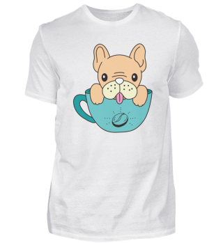 Kaffe Hunde Lover Geschenk Design T-Shir