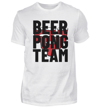 Bier Pong Team Shirt für Trinkspiel