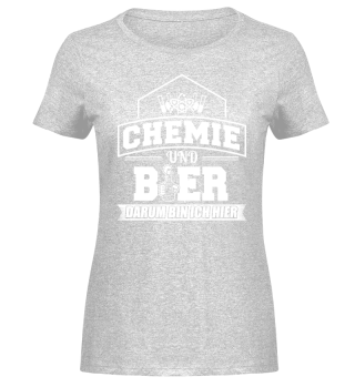 Lustiges Chemie Chemiker Shirt Und Bier