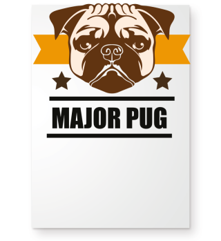 Pug Major Armee Dog