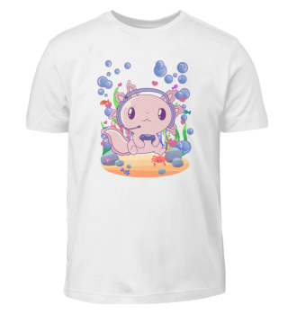 Axolotl zockt unter Wasser