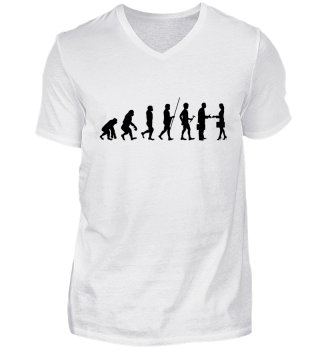 Evolution zum Hallo - Tshirt