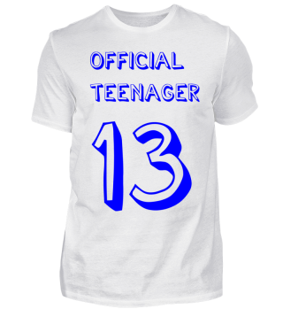 Funny T Shirt Official Teenager – 13