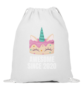 Awesome since 2020 - Unicorn cake birthd