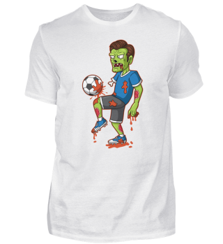 Scary Halloween Zombie soccer player