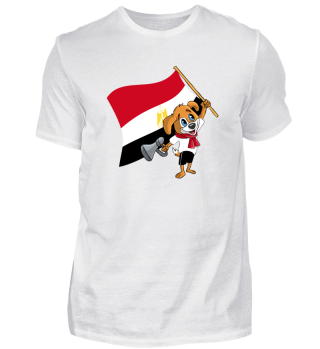 Ägypten Fan Hund